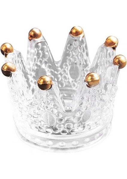 Altın Makyaj Yumurta Tutucu Taç Şekli Aşınmaya Dayanıklı Cam Vintage Güzellik-Ev Için Blender Sünger Standı (Yurt Dışından)