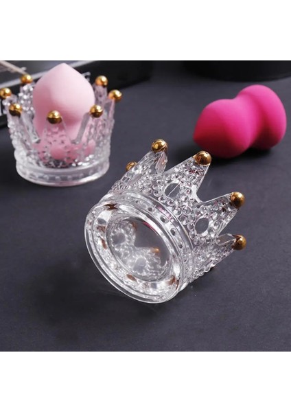 Altın Makyaj Yumurta Tutucu Taç Şekli Aşınmaya Dayanıklı Cam Vintage Güzellik-Ev Için Blender Sünger Standı (Yurt Dışından) fiyatları