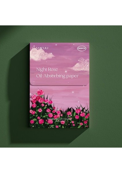 No.4 Gece Gülü 100 Adet Yeşil Çay Yüz Emici Kağıt Yağ Kontrol Mendil Levha Taşınabilir Yağlı Yüz Kurutma Paspas Dokular Temizleme Aksesuarları (Yurt Dışından)