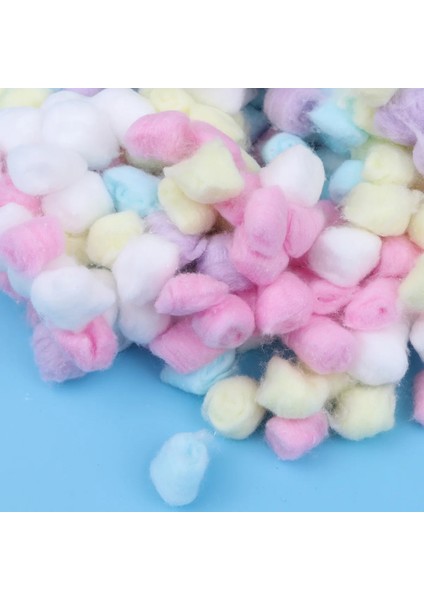 Gösterildiği Gibi Lurrose Pamuk Topları Salon Ev Kullanımı Için Renkli Makyaj Pamuğu Topları 1 Torba / 500G (Yurt Dışından) fırsatları