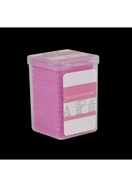 200 Adet Pembe 200 Adet Tüy Bırakmayan Kağıt Pamuk Mendil Kirpik Uzatma Tutkal Sökücü Yumuşak Dokunmamış Kumaş Çivi Sanat Sökücü Pedleri Makyaj Araçları (Yurt Dışından)