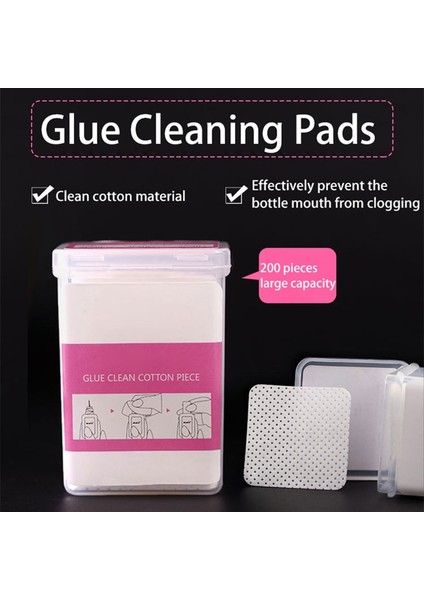 200 Adet Pembe 200 Adet Tüy Bırakmayan Kağıt Pamuk Mendil Kirpik Uzatma Tutkal Sökücü Yumuşak Dokunmamış Kumaş Çivi Sanat Sökücü Pedleri Makyaj Araçları (Yurt Dışından) modelleri