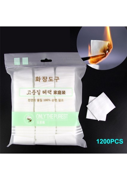 1200 Adet 1200 Adet/takım Tek Kullanımlık Makyaj Pamuğu Mendil Yumuşak Makyaj Temizleme Pedleri Ultra Ince Yüz Temizleme Kağıdı Mendil Makyaj Pamuğu Pedleri (Yurt Dışından) fiyatları