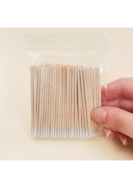 300 Adet Tek Kullanımlık Ultra Küçük Pamuklu Çubuk Tüy Bırakmayan Mikro Fırçalar Ahşap Pamuk Tomurcukları Çubukla Kirpik Uzatma Tutkal Çıkarma Araçları 100 Adet (Yurt Dışından) fiyatları