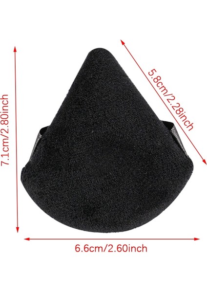 2 Adet Siyah 2/3/6 Adet Üçgen Toz Puf Mini Yüz Makyaj Süngeri Puf Likit Fondöten Tozu Güzellik Puf Için Yardımcı Aletler Yıkanabilir (Yurt Dışından)