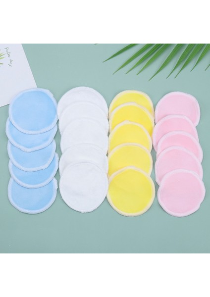 5 Adet Yeniden Kullanılabilir Pamuk Pedler Makyaj Çıkarıcı Yıkanabilir Yüz Temizleme Çift Katmanlı Yıkanabilir Ped Kozmetik Cilt Bakımı (Yurt Dışından)