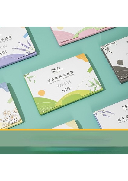 No.5 120P Bambu Cha Pembe Gül Yüz Emici Kağıt Yağ Kontrol Mendilleri Levhalar Yağlı Yüz Kurutma Paspas Dokular Makyaj Yüz Bakım Araçları 100-120 Adet (Yurt Dışından)
