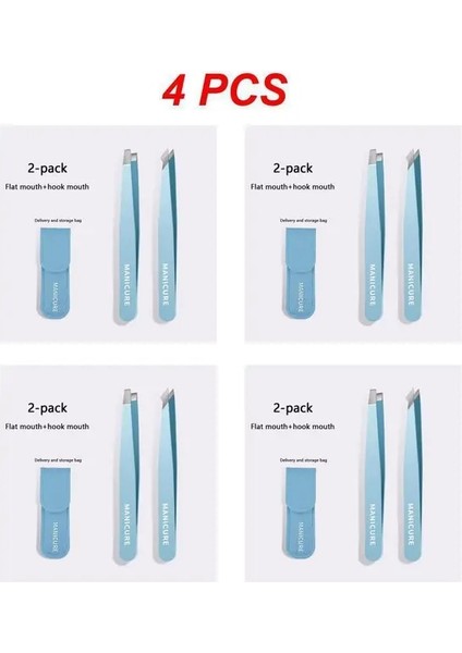 Stil A 4 Adet 1 ~ 5 Adet Renkli Paslanmaz Çelik Kaş Cımbızı (Yurt Dışından)