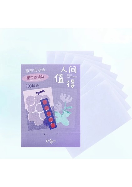 No.9 100 Adet 100 Adet/kutu Yüz Yağı Kurutma Kağıdı Taşınabilir Paspas Yüz Mendil Yüz Temizleyici Yağ Kontrolü Yağ Emici Yüz Temizleme Araçları Yeni (Yurt Dışından)