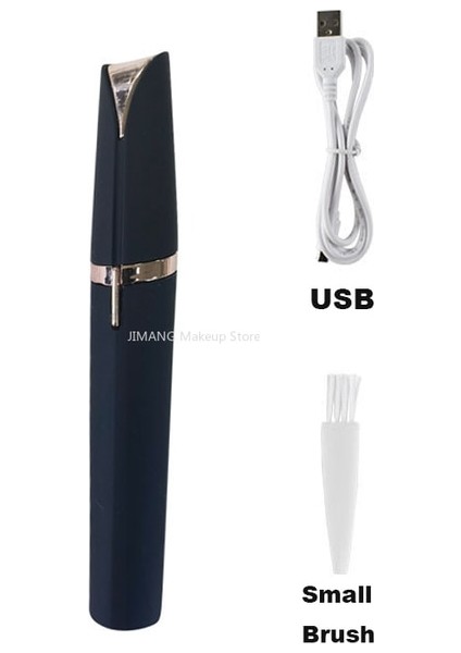 Siyah Kadın USB Elektrikli Kaş Burun Mini Epilatör (Yurt Dışından)