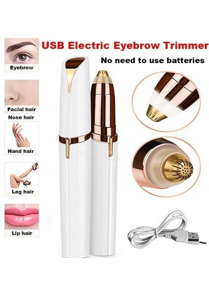 Siyah Kadın USB Elektrikli Kaş Burun Mini Epilatör (Yurt Dışından) fiyatları