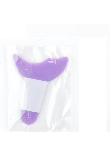 Mor Silikon Göz Farı Eyeliner Stencil Marscara Ruj Stencil Kozmetik Göz Farı Aracı Makyaj Eyeliner Kaş Şekillendirici Şablon (Yurt Dışından)