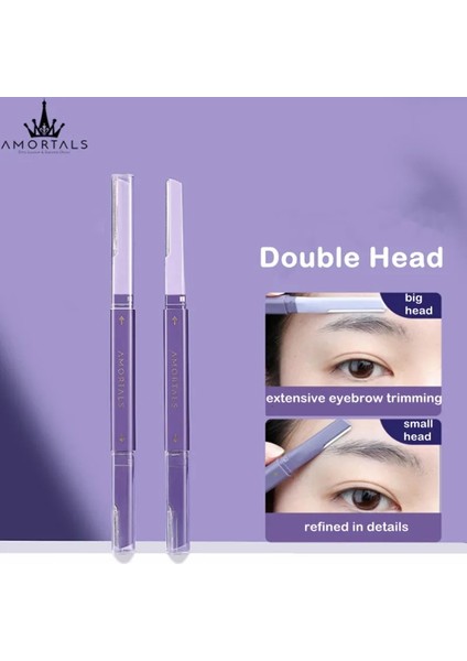 2 Adet Set Ammortals 2 Adet Kadın Kaş Düzeltici Şekillendirici Katlanır Paslanmaz Çelik Yüz Usturası (Yurt Dışından)