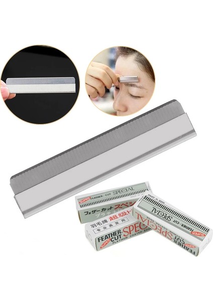 20 Adet 10/20 Adet Kalıcı Makyaj Özel Kaş Eserdir Tıraş Kaş Bıçağı Paslanmaz Çelik Tek Taraflı Bıçak Güzellik Makyaj Aracı (Yurt Dışından) fırsatları