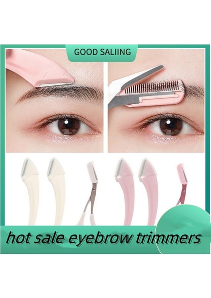 Pembe Yeni 2022 Kaş Taraklı Makas ve Kaş Düzeltici Ustura Set 2 Renk (Yurt Dışından) fiyatları