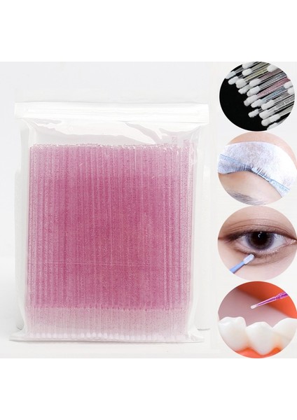 03 100 Adet/torba Tek Kullanımlık Kristal Kirpik Pamuklu Çubukla Bireysel Kirpik Çıkarma Aracı Mikro Fırça Kirpik Uzatma Temizleme Aplikatörü (Yurt Dışından) fiyatları