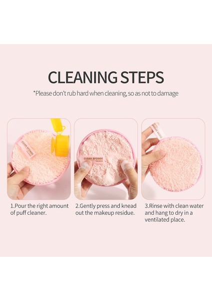 Pembe 2 Adet Yeniden Kullanılabilir Makyaj Temizleyici Mikrofiber Bez Pedler Sökücü Havlu Yüz Temizleyici Peluş Makyaj Tembel Temizleme Tozu Puf (Yurt Dışından)
