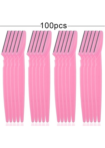 Pembe 100 Adet 40/80/100 Adet Kadın Kaş Düzeltici Şekillendirici Yüz Usturası (Yurt Dışından)