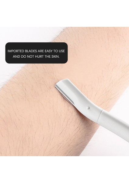 1 Adet Beyaz Gelişmiş Kaş Düzeltme Bıçağı Güvenli Anti-Scratch Kaş Tıraş Aracı Erkekler ve Kadınlar Için Acemi Güzellik Aracı Set Kaş Jilet (Yurt Dışından)