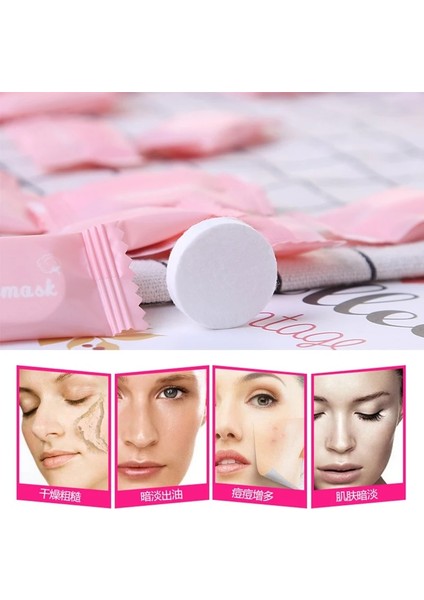 5 Adet 5 Adet Sıkıştırılmış Yüz Maskesi Kağıt Tek Kullanımlık Yüz Maskeleri Sarılmış Dıy Maske Kağıdı Doğal Yüz Cilt Bakımı Makyaj Güzellik Araçları (Yurt Dışından) indirimleri