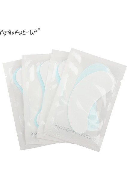 AA002 -02 100 Çift/grup Kirpik Kağıt Yamalar Pembe Pedleri Jel Göz Pedleri Altında Aşılı Yanlış Kirpik Uzatma Makyaj Araçları (Yurt Dışından) modelleri