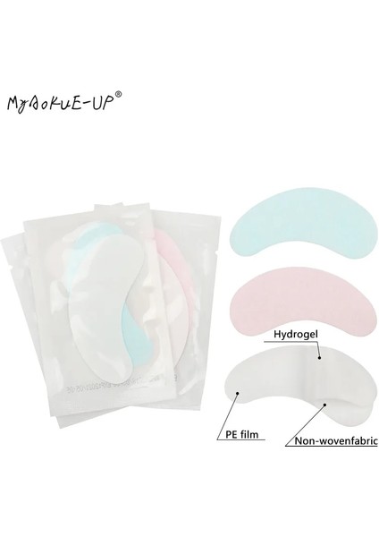 AA002 -02 100 Çift/grup Kirpik Kağıt Yamalar Pembe Pedleri Jel Göz Pedleri Altında Aşılı Yanlış Kirpik Uzatma Makyaj Araçları (Yurt Dışından) fırsatları