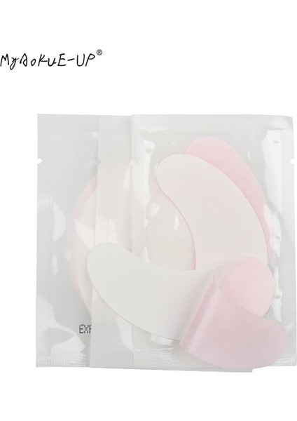 AA002 -02 100 Çift/grup Kirpik Kağıt Yamalar Pembe Pedleri Jel Göz Pedleri Altında Aşılı Yanlış Kirpik Uzatma Makyaj Araçları (Yurt Dışından) indirimleri