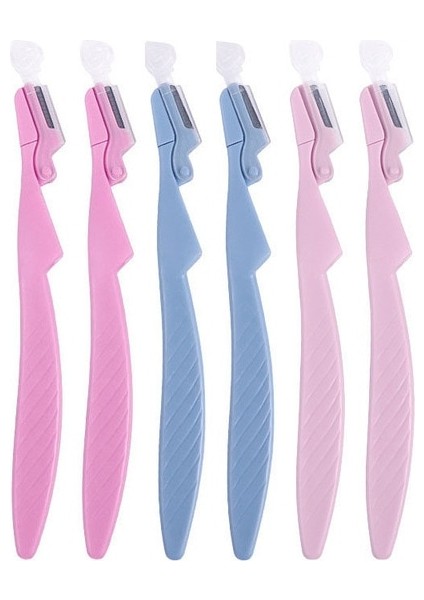 6 Adet Çok Renkli Karsyngirl 3/5/6 Adet Kaş Jilet Çok Amaçlı Peeling Yüz Jilet ve Kaş Şekillendirici Kadın Erkek Için Hassas Kapaklı (Yurt Dışından)