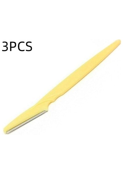 Sarı 3 Adet 1/3 Adet Kaş Bıçağı Üç Set Kaş Bıçağı Katlanır Kadın Kaş Bıçağı Epilasyon Güzellik Güzellik Makyaj Aracı Kaş Bıçağı (Yurt Dışından)