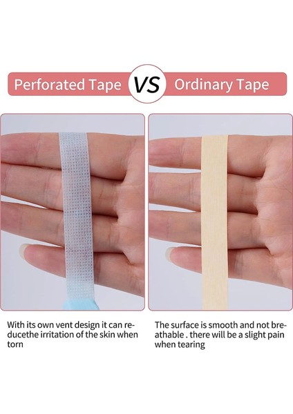 Rastgele Karışık Renk 3 Rulo Renkli Kirpik Uzatma Bandı Cerrahi Nonwoven Kağıt Kirpik Uzatma Yapışkan Bant (Yurt Dışından)