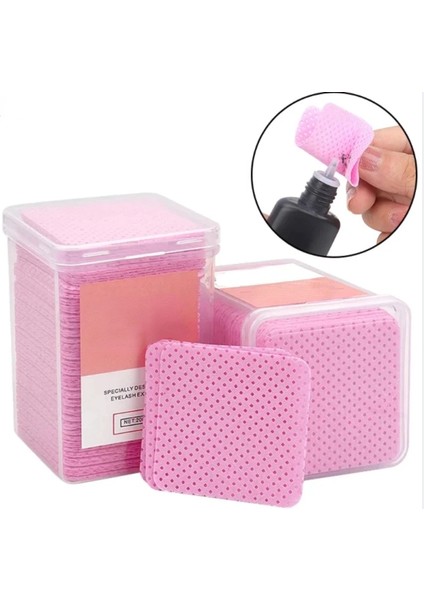 Pembe 200 Adet/kutu Tek Kullanımlık Şişe Ağız Silecek Temizleme Pamuklu Kağıt Kirpik Uzatma Tutkal Sökücü Tutkal Derin Temiz Pedleri Araçları (Yurt Dışından)