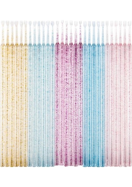 Altın Tek Kullanımlık Kristal Mikro Fırça Maskara Değnekleri Aplikatör Kirpik Çıkarma Çubukla Makyaj Fırçaları Kirpik Uzatma Araçları (Yurt Dışından) fırsatları