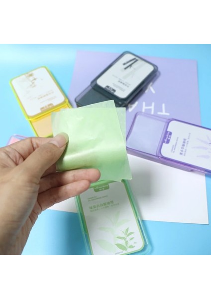 Papatya Mew 300PCS Yağ Kontrolü Yüz Emici Kağıt Yüz Yağ Kontrolü Temizleme Mendilleri Emici Levha Yağlı Paspas Doku Yüz Bakım Kağıdı (Yurt Dışından) indirimleri