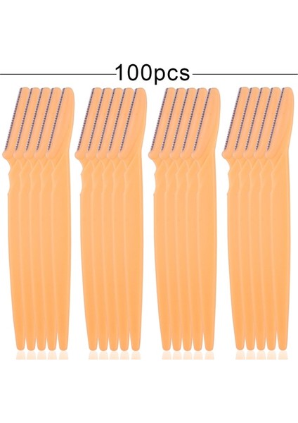 Sarı 100 Adet 40/80/100 Adet Kadın Kaş Düzeltici Şekillendirici Yüz Usturası (Yurt Dışından)