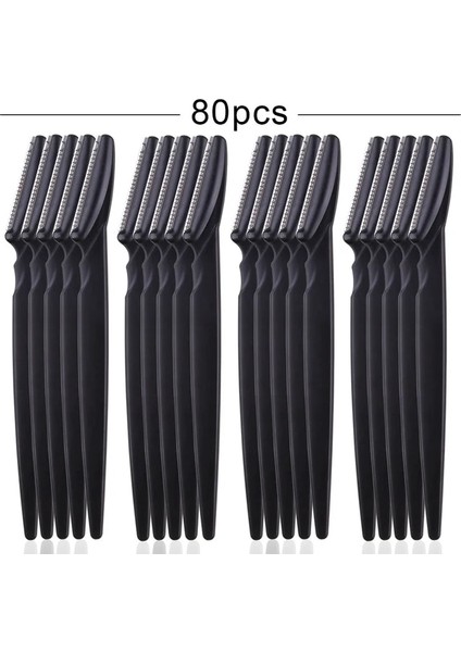 80 Adet Siyah 20/40/80 Adet Kadın Kaş Düzeltici Şekillendirici Yüz Usturası (Yurt Dışından)