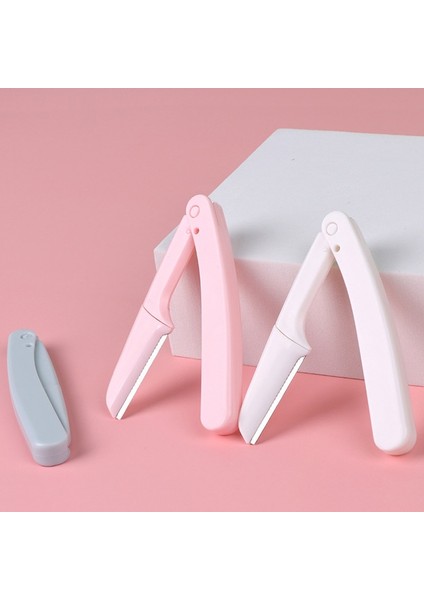 Pembe Opp Yunduogirl 3 Adet Katlanır Yüz Tıraş Makinesi Kaş Düzeltici Bıçak Anti-Scratch Jilet Makyaj Araçları Kaş Düzeltici Yüz Jilet Kadınlar Için (Yurt Dışından)