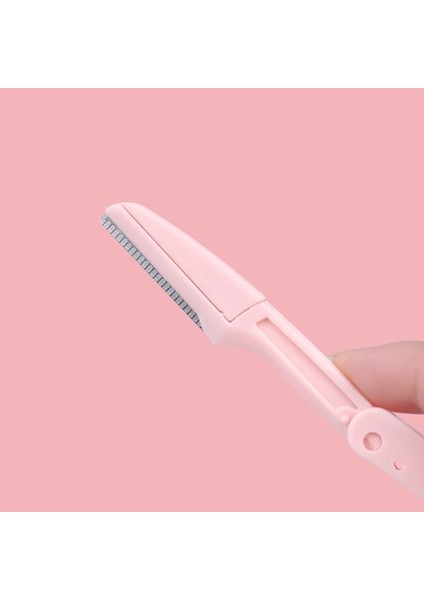 Pembe Opp Yunduogirl 3 Adet Katlanır Yüz Tıraş Makinesi Kaş Düzeltici Bıçak Anti-Scratch Jilet Makyaj Araçları Kaş Düzeltici Yüz Jilet Kadınlar Için (Yurt Dışından)