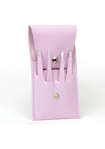 4 Adet Pembe 4/6 Adet Kaş Cımbız Seti Paslanmaz Çelik Kirpik Klip Kaş Kırpma Aracı Profesyonel Kirpik Cımbız Seti Makyaj Araçları (Yurt Dışından)