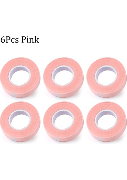 Pembe 6 Adet Yeni Nefes Alması Kolay Tıbbi Bant/beyaz Ipek Kağıt Yamalar Altında Kirpik Uzatma Kaynağı Kirpik Uzatma Bandı (Yurt Dışından)