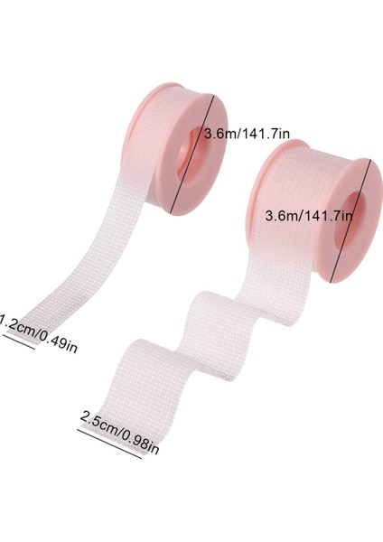 Küçük Pembe Kirpik Bandı Dokunmamış Tıbbi Silikon Jel Kirpik Bandı Nefes Mikro Gözenekli Kumaş Tıbbi Bant Göz Yamaları Altında Makyaj Araçları (Yurt Dışından)