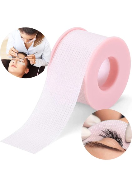 Küçük Pembe Kirpik Bandı Dokunmamış Tıbbi Silikon Jel Kirpik Bandı Nefes Mikro Gözenekli Kumaş Tıbbi Bant Göz Yamaları Altında Makyaj Araçları (Yurt Dışından)