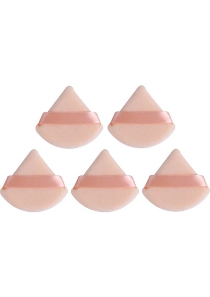 Cilt Rengi-5pcs 5 Adet Kadife Üçgen Toz Puf Kozmetik Yumuşak Pamuk Pudra Puf Kozmetik Fondöten Makyaj Araçları Kuru ve Islak Makyaj Süngerleri (Yurt Dışından)