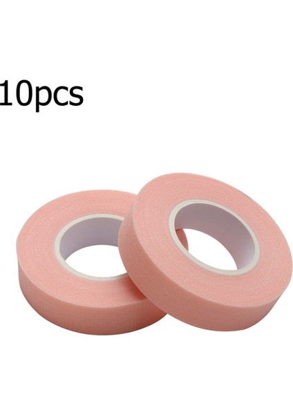 10 Adet Pembe 10 Rolls Dokunmamış Tıbbi Silikon Jel Kirpik Bandı Nefes Alabilir Hassas Dayanıklı Pembe Göz Altı Pedi Kirpik Uzatma Araçları (Yurt Dışından)