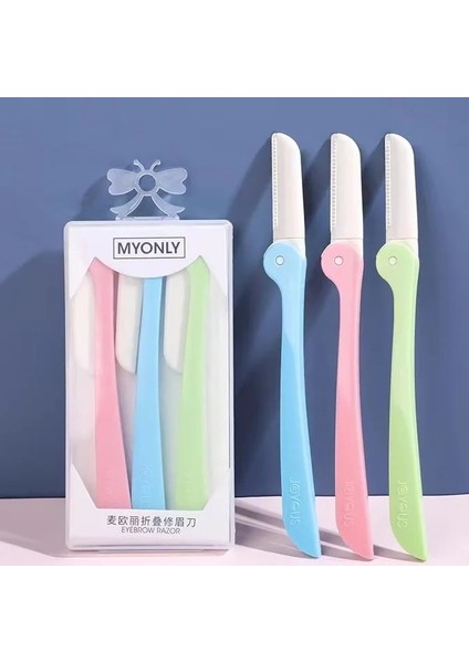 Sarı 3 Adet Kadın Kaş Düzeltici Şekillendirici Yüz Usturası (Yurt Dışından) fırsatları