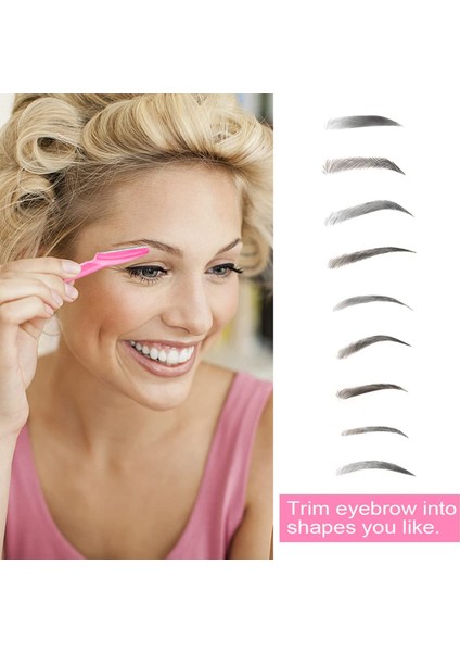 15 Adet Mavi 150/80/20 Adet Kaş Bıçağı Emniyet Kapağı ile Çok Amaçlı Yüz Tıraş Bıçağı Kaş Saç Düzeltici Epilatör Profiler Dermaplane Aracı (Yurt Dışından)