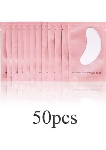 Pembe 50 Adet 10/50/100 Çift Kirpik Uzatma Yama Kirpik Altına Aşılı Yanlış Kirpik Uzatma Malzemeleri Etiket Makyaj (Yurt Dışından)