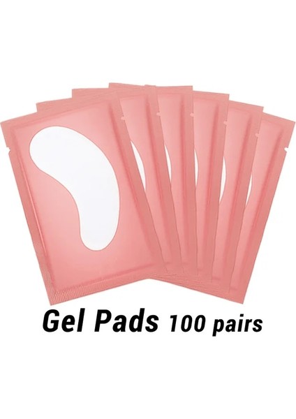 GELPADS-100-PEMBE 100 Çift Kirpik Uzatma Kağıt Yamalar Kirpik Aşılı Göz Etiket Ipuçları Kirpik Buliding Göz Pedleri Altında (Yurt Dışından)