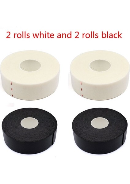 2 Beyaz 2 Siyah 4rolls 5m/rulo Köpük Sünger Kirpik Altı Pedleri Tıbbi Bant Kirpik Uzatma Lint Ücretsiz Göz Yamaları Aşılı Sahte Kirpikler Aracı (Yurt Dışından)