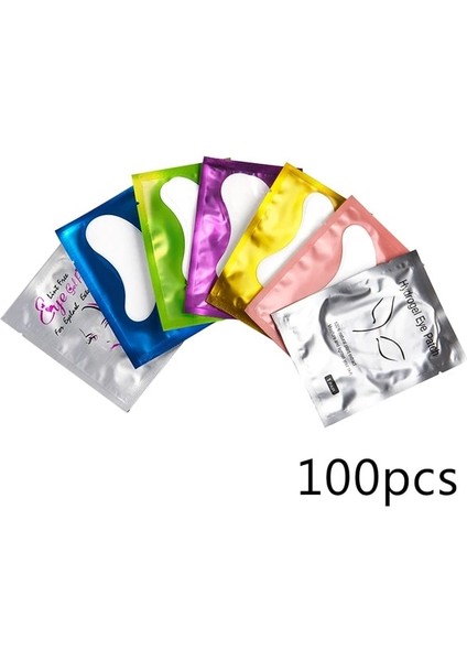 100 Adet-Mix 100 Çift Kirpik Uzatma Kağıt Yamalar Aşılı Göz Çıkartmalar 7 Renk Kirpik Göz Pedleri Altında Göz Kağıt Yamalar Ipuçları Etiket (Yurt Dışından)
