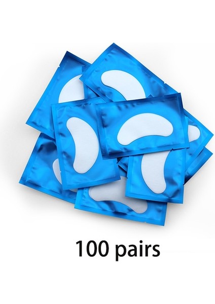 100 Çift Mavi 50/100 Çift Kirpik Pedi Jel Yamalar Kirpik Altına Aşılanmış Göz Bandı Kirpik Uzatma Için Kağıt Çıkartmalar Makyaj Araçları (Yurt Dışından)